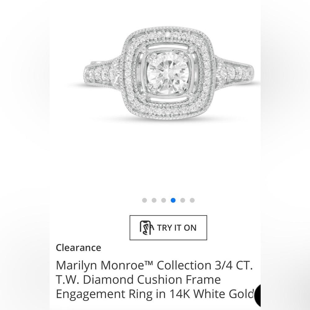 Marilyn Monroe Zales Collection 3/4 CT ring. - Picture 4 of 9